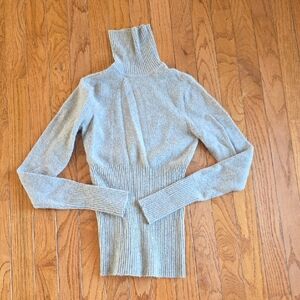 Moda International Light Gray Turtleneck Sweater